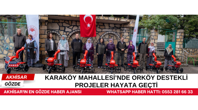 Karaköy Mahallesi’nde ORKÖY Destekli Projeler Hayata Geçti