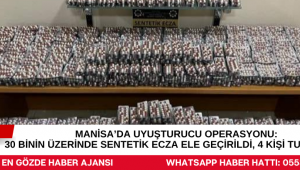 Manisa’da Uyuşturucu Operasyonu: 30 Binin Üzerinde Sentetik Ecza Ele Geçirildi, 4 Kişi Tutuklandı