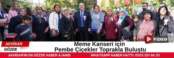 Meme Kanseri için Pembe Çiçekler Toprakla Buluştu