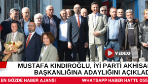 Mustafa Kındıroğlu, İYİ Parti Akhisar İlçe Başkanlığına Adaylığını Açıkladı