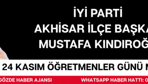 24 Kasım Öğretmenler Günü Mesajı