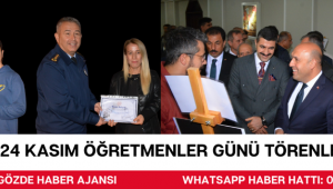 24 KASIM ÖĞRETMENLER GÜNÜ TÖRENLE KUTLANDI