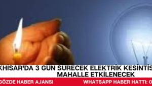 Akhisar’da 3 Gün Sürecek Elektrik Kesintisi! Çok Sayıda Mahalle Etkilenecek