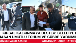 Belediye Başkan Yardımcısı Hasan Umutlu, Çiftçilere Tohum ve Gübre Desteğini Sundu