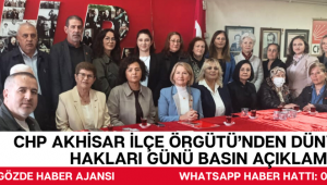 CHP Akhisar İlçe Örgütü’nden Dünya Çocuk Hakları Günü Basın Açıklaması