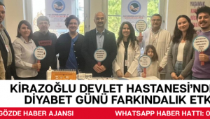 KİRAZOĞLU DEVLET HASTANESİ’NDE DÜNYA DİYABET GÜNÜ FARKINDALIK ETKİNLİĞİ
