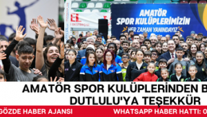 Amatör Spor Kulüplerinden Başkan Dutlulu'ya Teşekkür