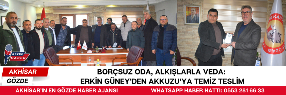 Borçsuz Oda, Alkışlarla Veda: Erkin Güney’den Akkuzu’ya Temiz Teslim