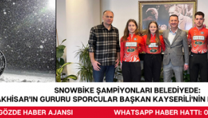 Snowbike Şampiyonları Belediyede: Akhisar’ın Gururu Sporcular Başkan Kayserili’nin Misafiri Oldu