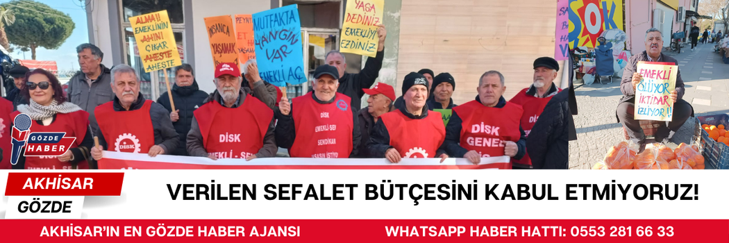 VERİLEN SEFALET BÜTÇESİNİ KABUL ETMİYORUZ!