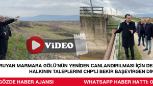 Kuruyan Marmara Gölü'nün yeniden canlandırılması için destek isteyen bölge halkının taleplerini CHP'li Bekir Başevirgen dinledi.