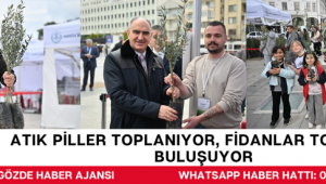 Atık Piller Toplanıyor, Fidanlar Toprakla Buluşuyor