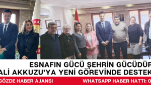 Esnafın Gücü Şehrin Gücüdür: Ali Akkuzu’ya Yeni Görevinde Destek Ziyareti