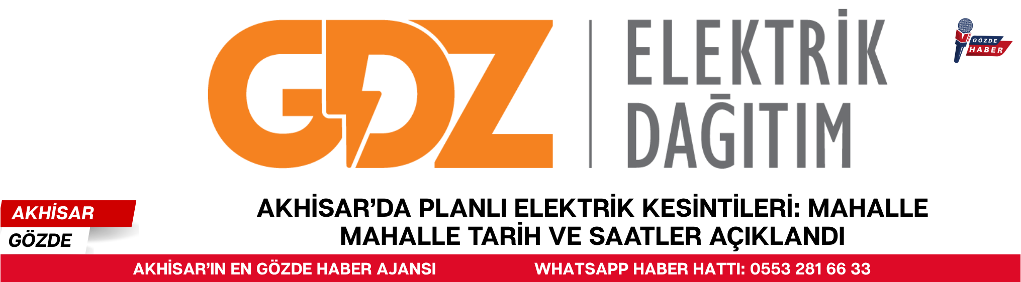 AKHİSAR’DA PLANLI ELEKTRİK KESİNTİLERİ: MAHALLE MAHALLE TARİH VE SAATLER AÇIKLANDI