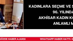 Kadınlara Seçme ve Seçilme Hakkının 96. Yılında CHP Akhisar Kadın Kolları’ndan Anlamlı Mesaj