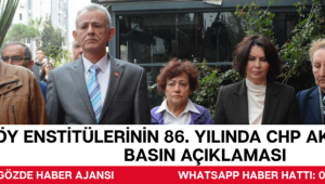 Köy Enstitülerinin 86. Yılında CHP Akhisar'dan Basın Açıklaması