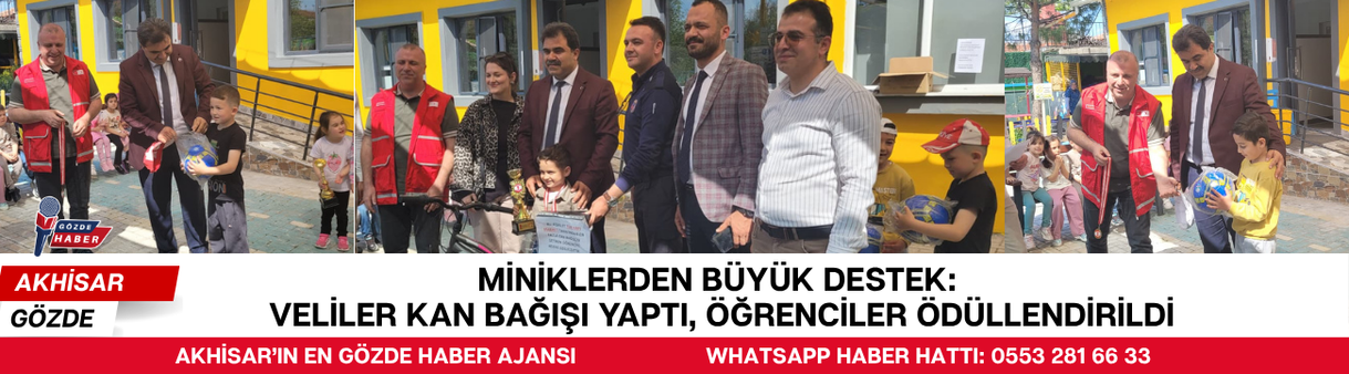 Miniklerden Büyük Destek: Veliler Kan Bağışı Yaptı, Öğrenciler Ödüllendirildi