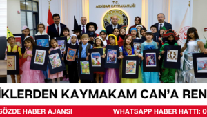 Miniklerden Kaymakam Can'a Renkli Ziyaret