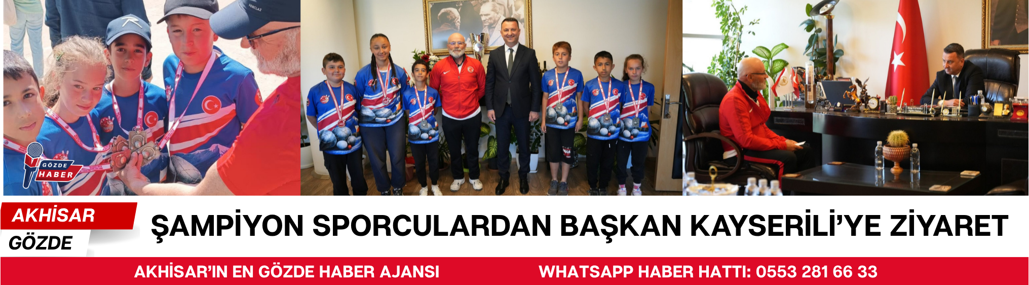 Şampiyon Sporculardan Başkan Kayserili’ye Ziyaret