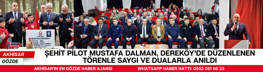 Şehit Pilot Mustafa Dalman, Dereköy’de Düzenlenen Törenle Saygı ve Dualarla Anıldı