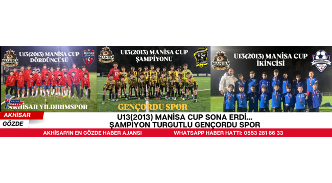 U13(2013) Manisa Cup Sona Erdi... Şampiyon Turgutlu Gençordu Spor