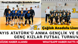 19 Mayıs Atatürk'ü Anma Gençlik ve Spor Bayramı Genç Kızlar Futsal Turnuvası