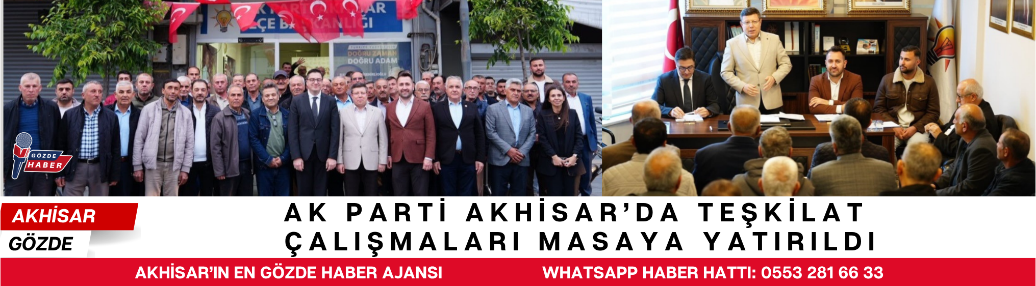AK Parti Akhisar’da Teşkilat Çalışmaları Masaya Yatırıldı