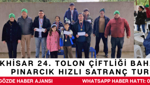 AKHİSAR 24. TOLON ÇİFTLİĞİ BAHAR ŞENLİĞİ PINARCIK HIZLI SATRANÇ TURNUVASI