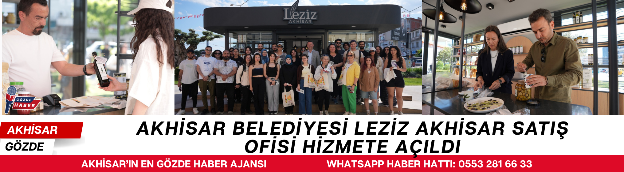 AKHİSAR BELEDİYESİ LEZİZ AKHİSAR SATIŞ OFİSİ HİZMETE AÇILDI