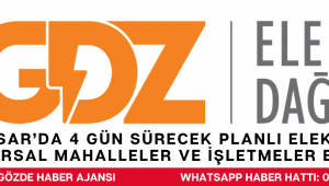 Akhisar’da 4 Gün Sürecek Planlı Elektrik Kesintisi Kırsal Mahalleler ve İşletmeler Etkilenecek