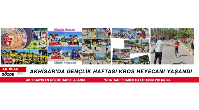 Akhisar’da Gençlik Haftası Kros Heyecanı Yaşandı