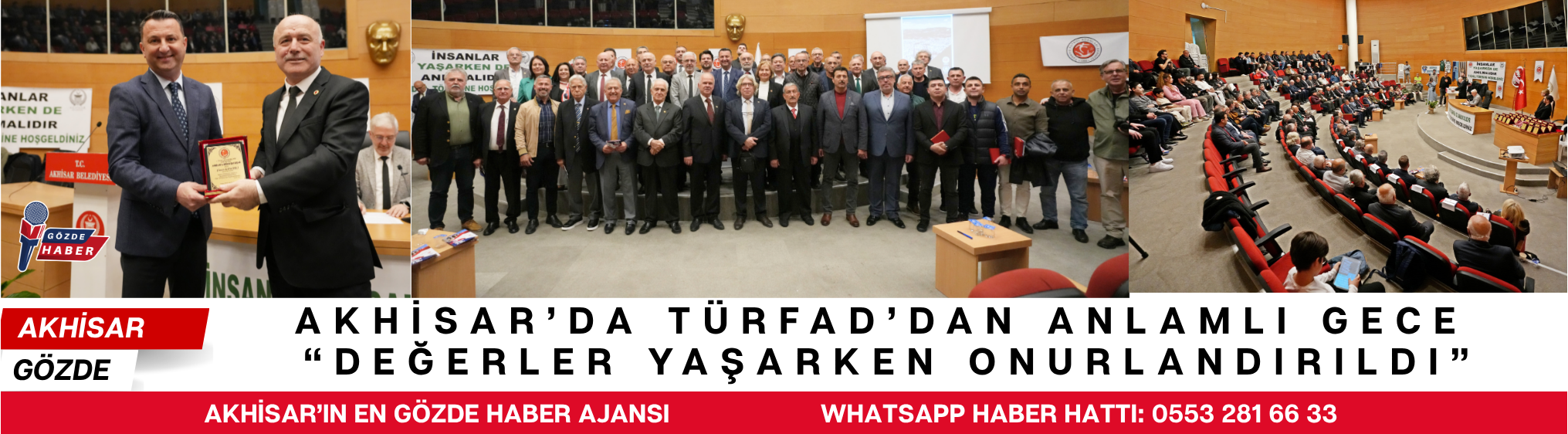 Akhisar’da TÜRFAD’dan Anlamlı Gece: “Değerler Yaşarken Onurlandırıldı”