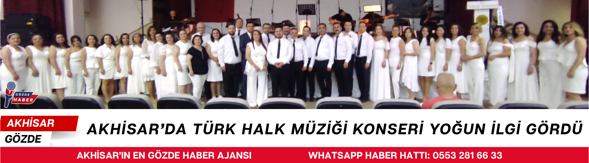 Akhisar’da Türk Halk Müziği Konseri Yoğun İlgi Gördü