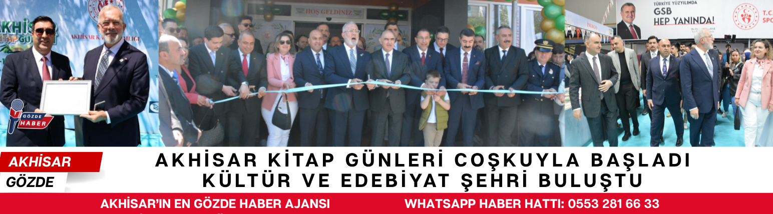 Akhisar Kitap Günleri Coşkuyla Başladı: Kültür ve Edebiyat Şehri Buluştu