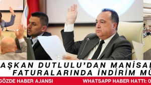 Başkan Dutlulu’dan Manisalılara Su Faturalarında İndirim Müjdesi