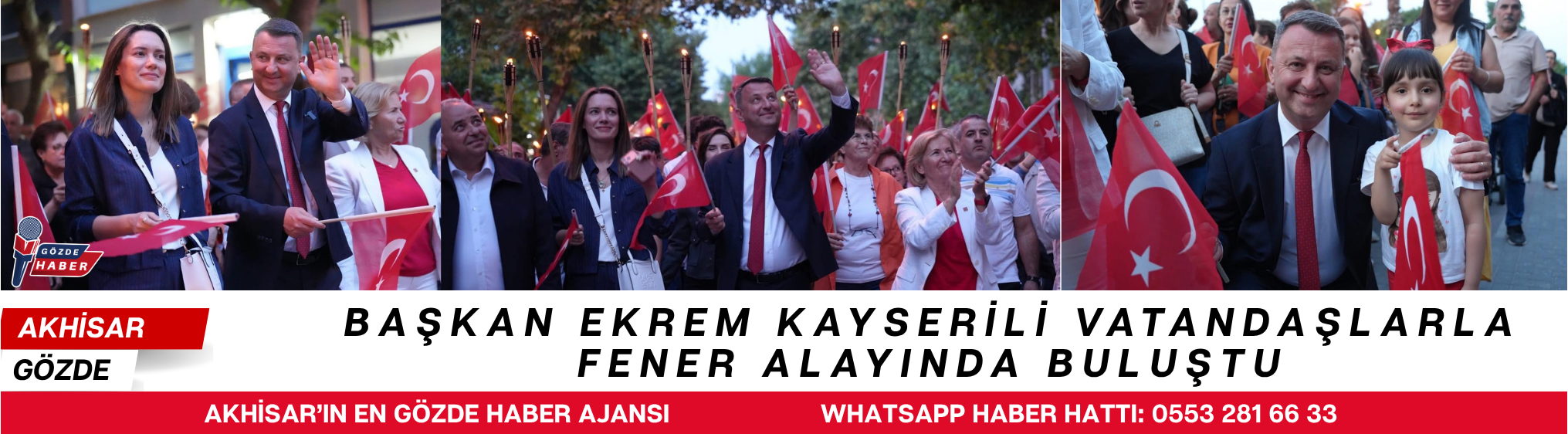 Başkan Ekrem Kayserili Vatandaşlarla Fener Alayında Buluştu