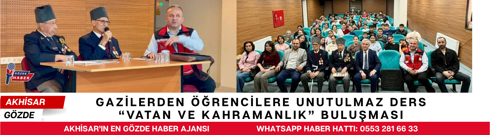 Gazilerden Öğrencilere Unutulmaz Ders: “Vatan ve Kahramanlık” Buluşması