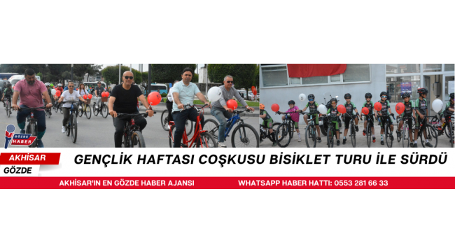 GENÇLİK HAFTASI COŞKUSU BİSİKLET TURU İLE SÜRDÜ