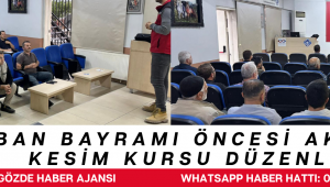 Kurban Bayramı Öncesi Akhisar’da Kesim Kursu Düzenlendi