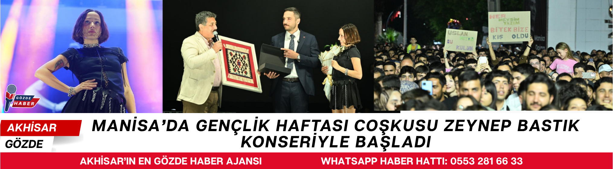 Manisa’da Gençlik Haftası Coşkusu Zeynep Bastık Konseriyle Başladı