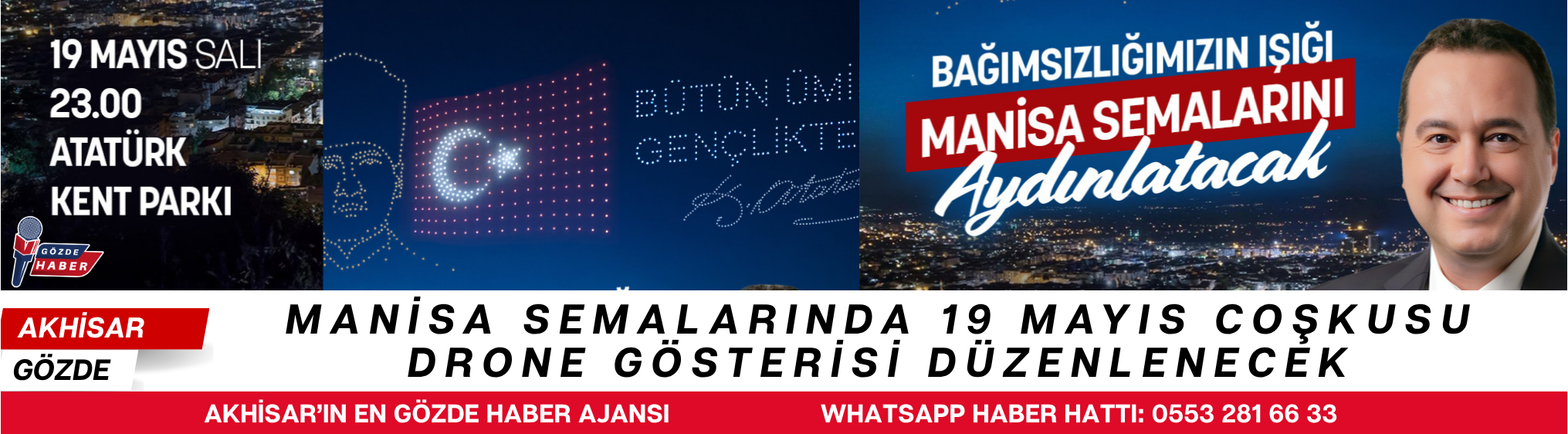 Manisa Semalarında 19 Mayıs Coşkusu: Drone Gösterisi Düzenlenecek