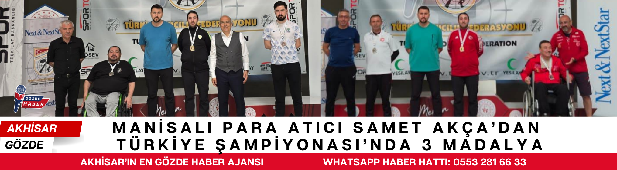 Manisalı para atıcı Samet Akça'dan Türkiye Şampiyonası'nda 3 madalya