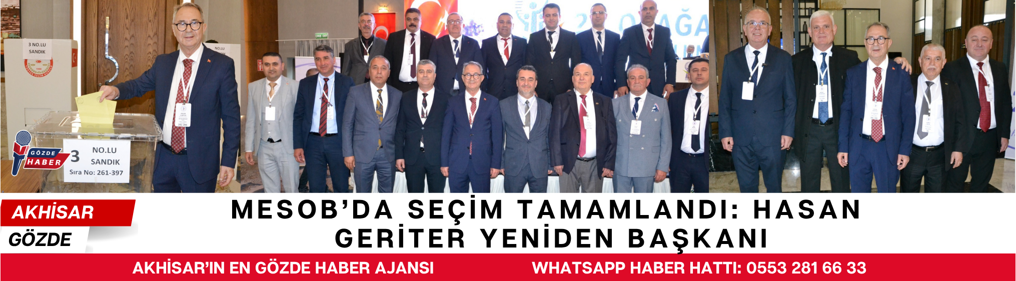 MESOB’da Seçim Tamamlandı: Hasan Geriter Yeniden Başkan