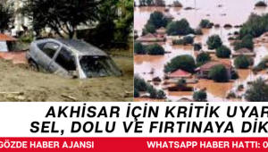 Meteoroloji’den Akhisarlılara Acil Uyarı: Saat Verildi, Risk Büyük!