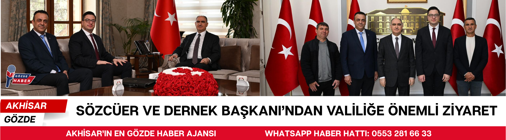 Sözcüer ve Dernek Başkanı’ndan Valiliğe Önemli Ziyaret
