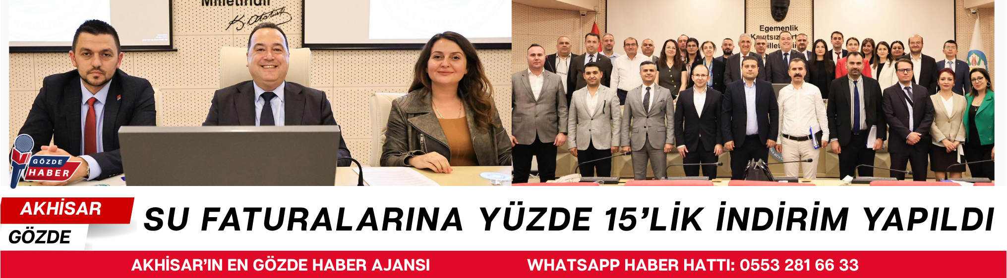  Su Faturalarına Yüzde 15’lik İndirim Yapıldı