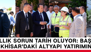 27 Yıllık Sorun Tarih Oluyor: Başkan Dutlulu Akhisar’daki Altyapı Yatırımını İnceledi