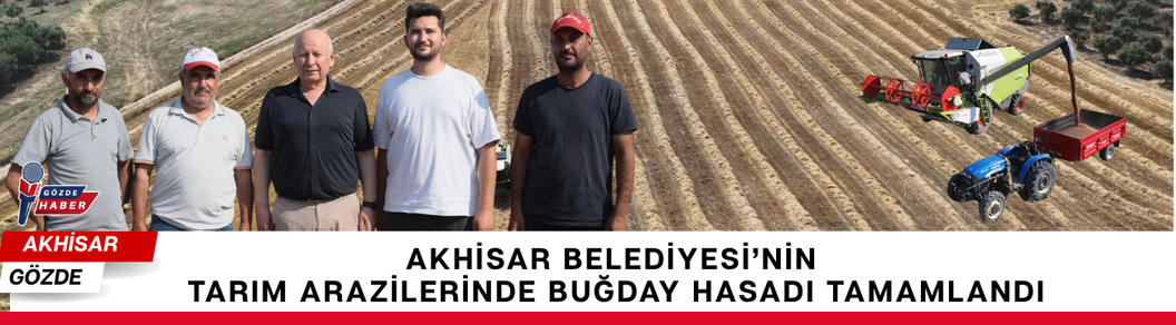 Akhisar Belediyesi’nin Tarım Arazilerinde Buğday Hasadı Tamamlandı
