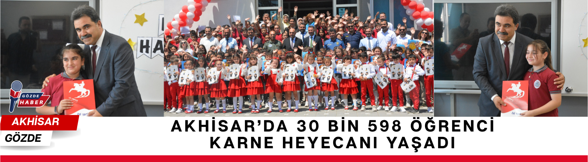 Akhisar’da 30 Bin 598 Öğrenci Karne Heyecanı Yaşadı