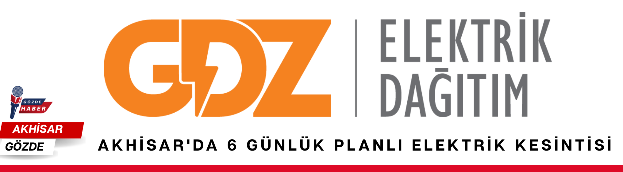 AKHİSAR'DA 6 GÜNLÜK PLANLI ELEKTRİK KESİNTİSİ
